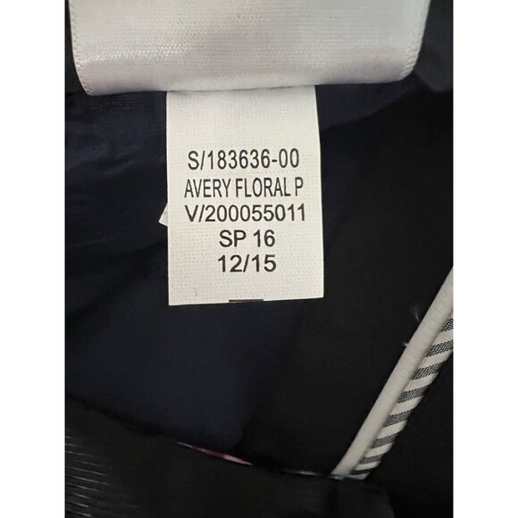 About‎ A Girl Jacket Women Size XL Floral Full Zip Navy Floral Cottagecore Boho - Picture 15 of 15